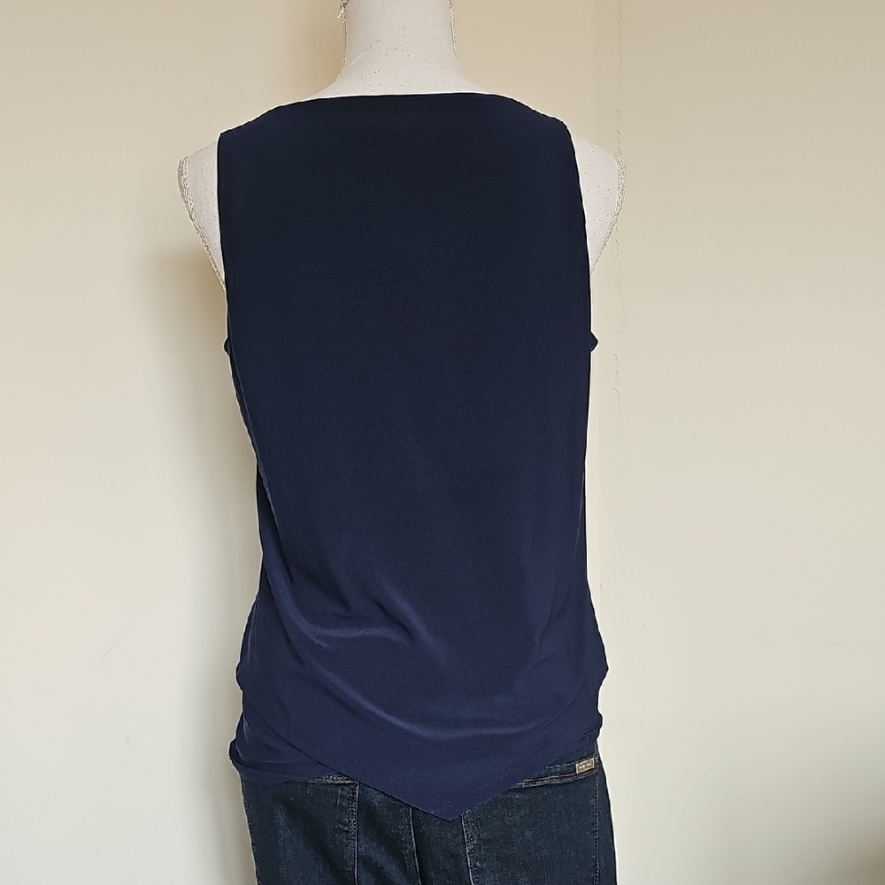 WHBM Navy Blue Women's Top - Picture 4 of 6